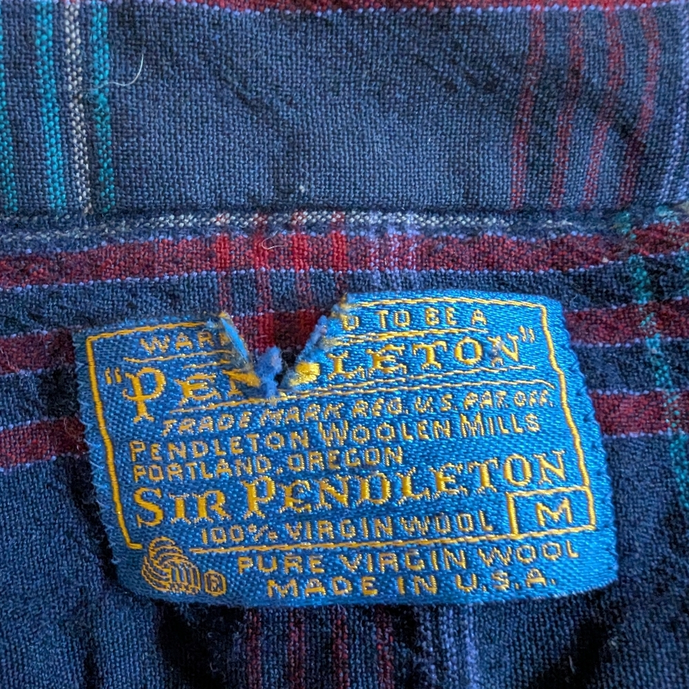 Pendleton 100% Virgin Wool Medium Men's Vintage B… - image 3